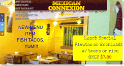 Desktop Screenshot of mexicanconnexionrestaurant.com